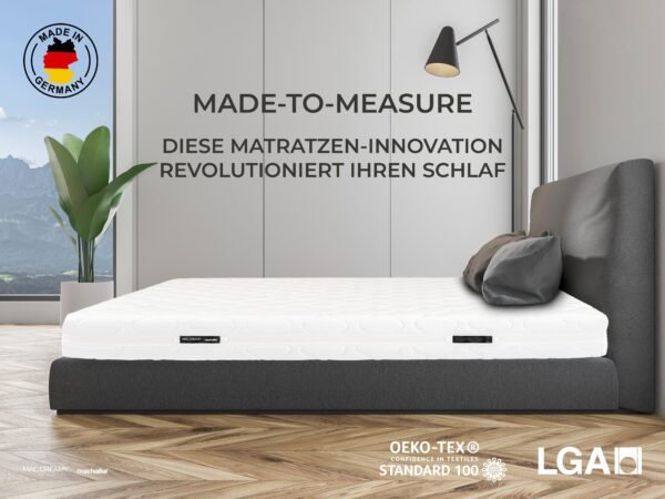 machalke® Koudschuimmatras Mac Dreamy de Luxe Premium matras in verschillende afmetingen, luxueuze tweezijdig te gebruiken matras hoogte 20 cm