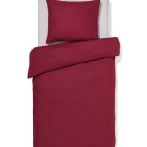 HEMA Dekbedovertrek 140x200/220cm Zacht Katoen Rood (rood)