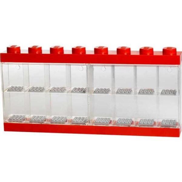 Room Copenhagen LEGO Minifiguren Display Case 16 Rood opbergdoos