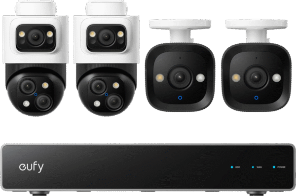 Eufy PoE Security System + NVR + S4 2-Pack + E40 2-Pack